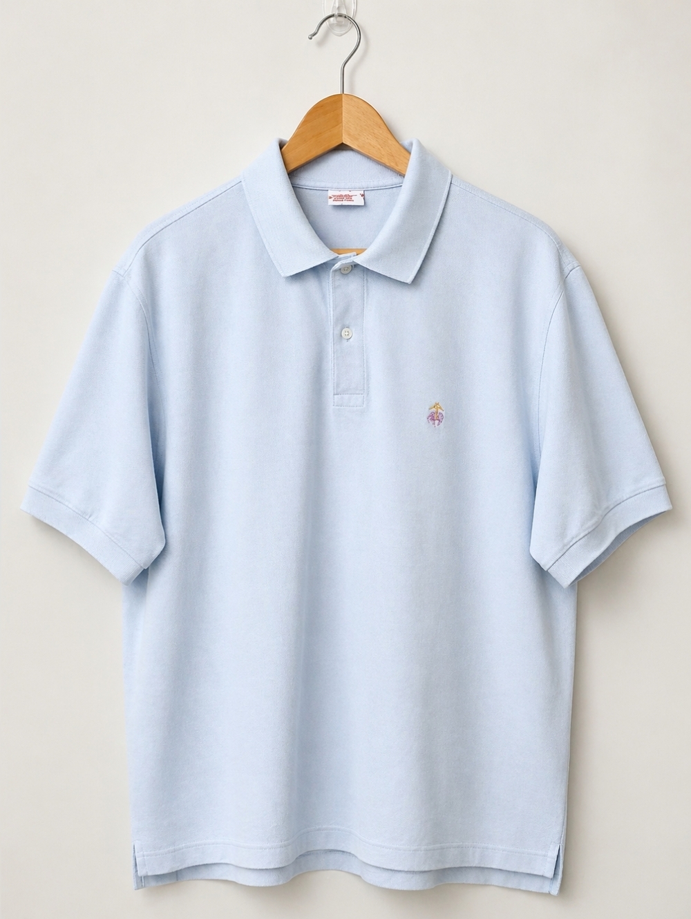 Brooks Brothers Performance Polo Shirt Light Blue XL 100% Cotton Original Fit